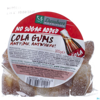 Damhert bouteilles de cola s/sucre    125g