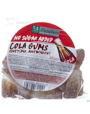 Damhert bouteilles de cola s/sucre    125g