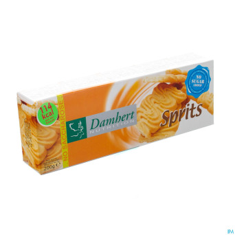 Damhert sprits biscuits nature s/sucre    200g