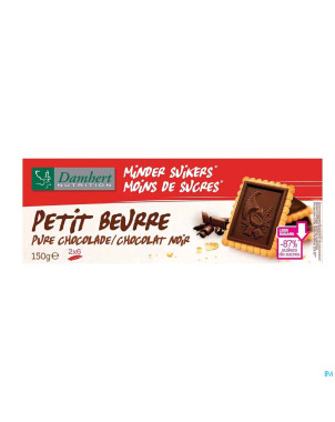 Damhert petit beurre chocolat noir s/sucre    150g