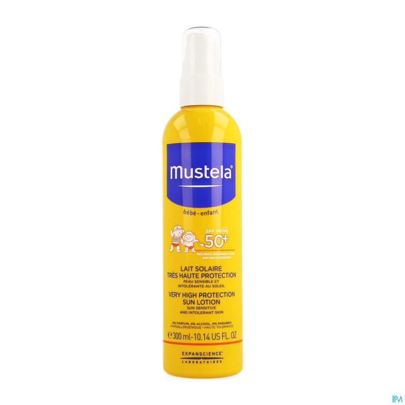 Mustela bb sol lait tres haute prot. 50+ spr.300ml