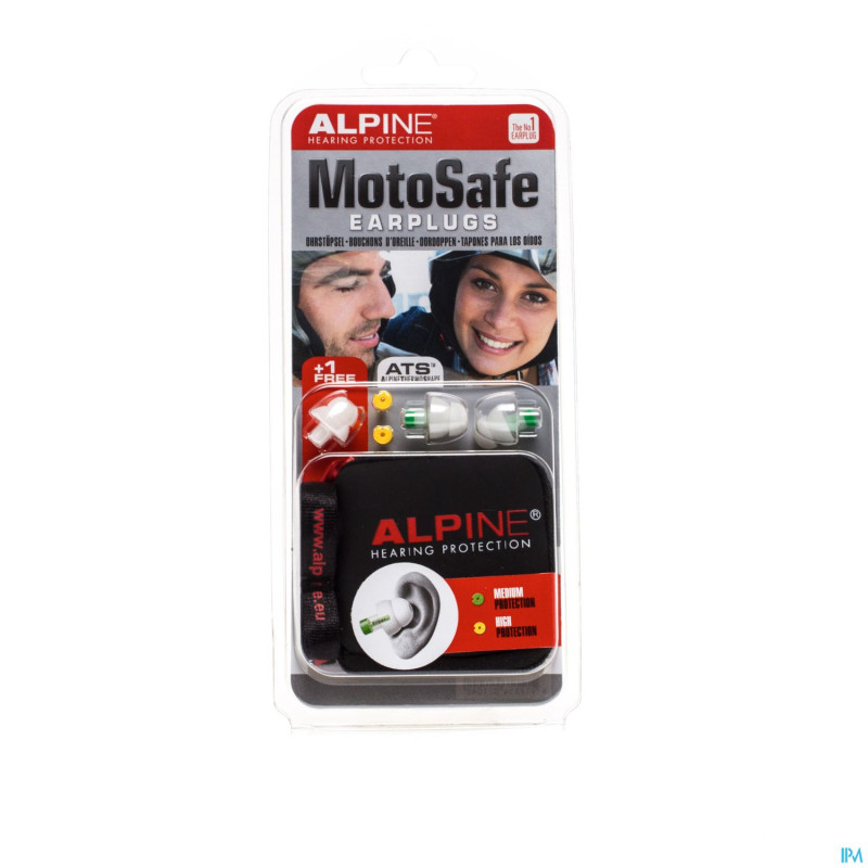 Alpine motosafe bouchon oreille+2 filtres 1 paire