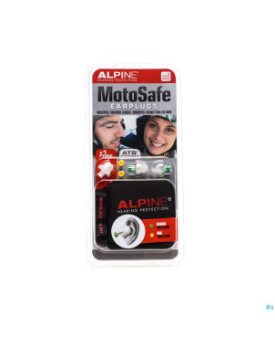 Alpine motosafe bouchon oreille+2 filtres 1 paire