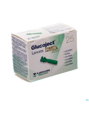 Glucoject lancets plus 33g  25 44115