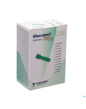 Glucoject lancets plus 33g 200 44123