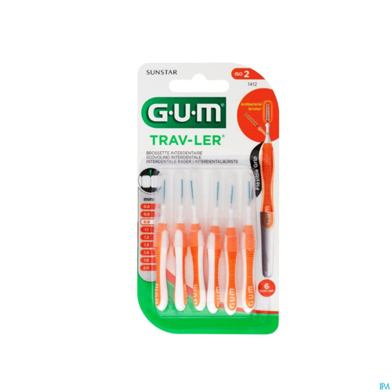 Gum trav-ler brosse interdent. 0,9mm 6    1412m6