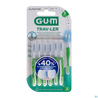 Gum trav-ler brosse interdent. 1,1mm 6    1414m6