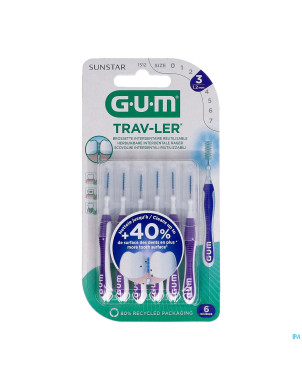 Gum trav-ler brosse interdent. 1,2mm 6    1512m6