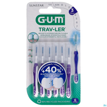 Gum trav-ler brosse interdent. 1,2mm 6    1512m6