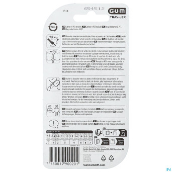 Gum trav-ler brosse interdent. 1,3mm 6    1514m6