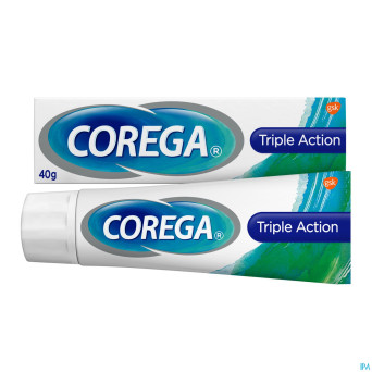 Corega triple active cr adh prothese dentaire  40g