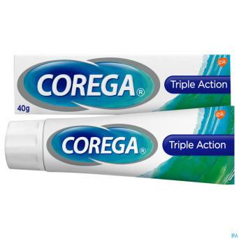 Corega triple active cr adh prothese dentaire  40g
