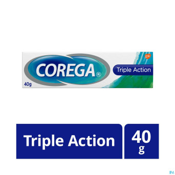 Corega triple active cr adh prothese dentaire  40g