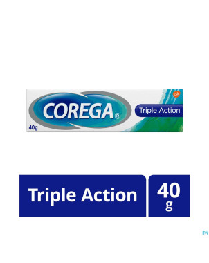 Corega triple active cr adh prothese dentaire  40g
