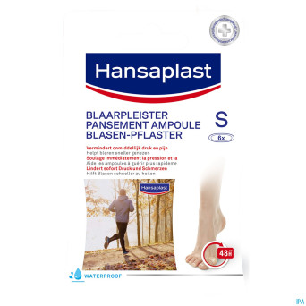 Hansaplast sos pansement ampoules petit    strip 6