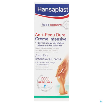 Hansaplast a/peau dure 20% uree cr intensive  75ml