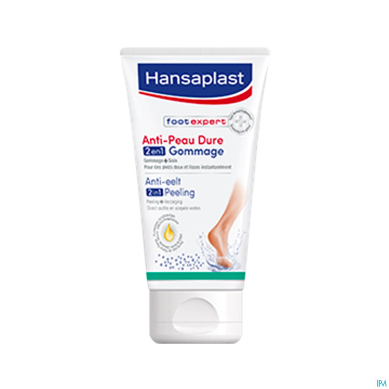 Hansaplast a/peau dure 2en1 gommage    75ml