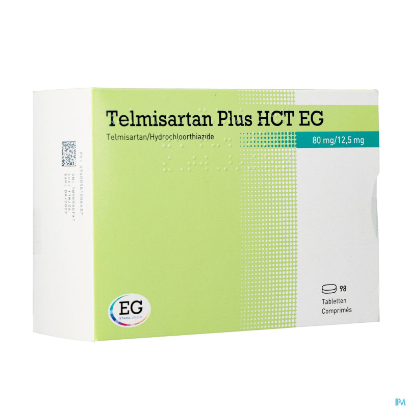 Telmisartan plus hct eg 80mg/12,5 mg tabl  98