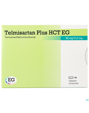 Telmisartan plus hct eg 80mg/12,5 mg tabl  98