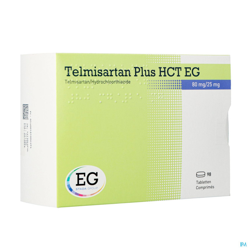 Telmisartan plus hct eg 80mg/25 mg tabl  98
