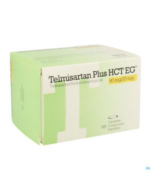 Telmisartan plus hct eg 80mg/25 mg tabl  98