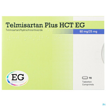 Telmisartan plus hct eg 80mg/25 mg tabl  98