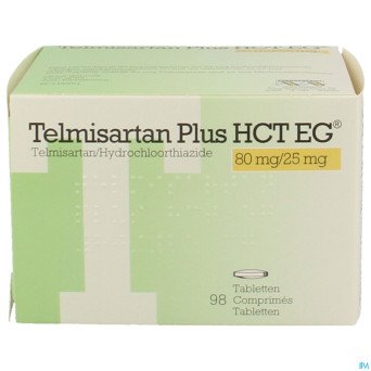Telmisartan plus hct eg 80mg/25 mg tabl  98