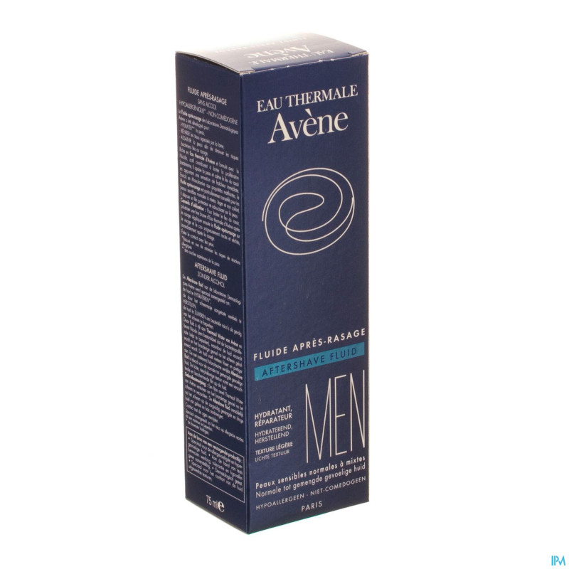 Avene men fluide apres rasage nf 75ml
