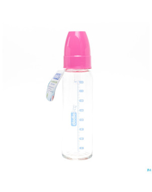 Dodie biberon verre rose 1er age    240ml