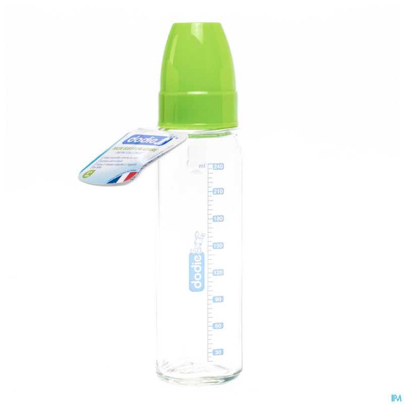 Dodie biberon verre vert anis 1er age    240ml