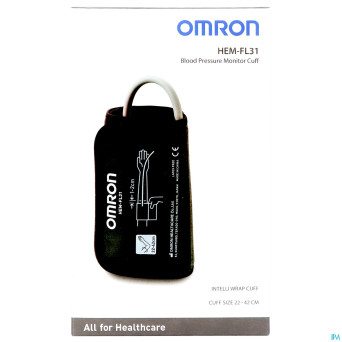 Omron intelli wrap cuff brassard m+l hem-fl31-e