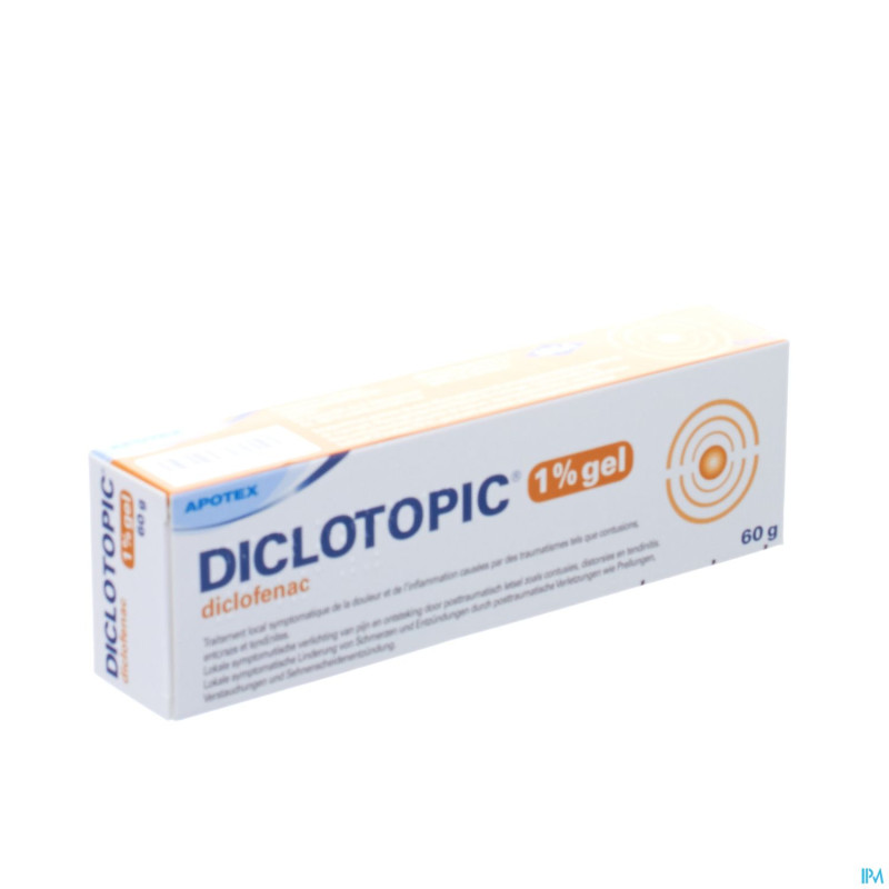 Diclotopic 1% gel tube 60 gr