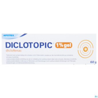 Diclotopic 1% gel tube 60 gr