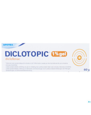 Diclotopic 1% gel tube 60 gr