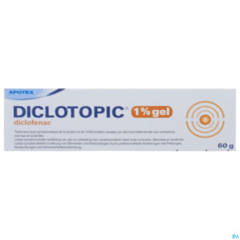 Diclotopic 1% gel tube 60 gr