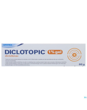 Diclotopic 1% gel tube 60 gr