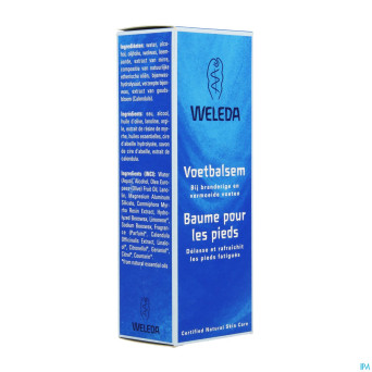 Weleda baume pour les pieds creme tube 75ml