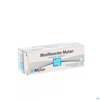 Moxifloxacin mylan 400 mg comp pell 10