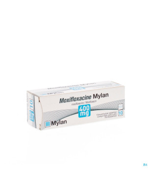 Moxifloxacin mylan 400 mg comp pell 10
