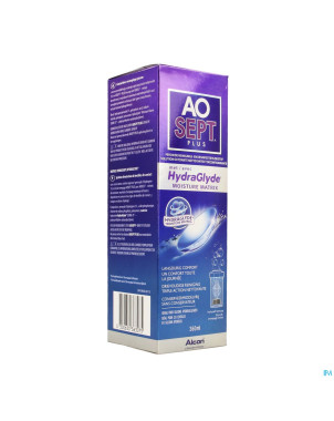 Aosept plus avec hydraglyde 1x360ml + 1 lenscase