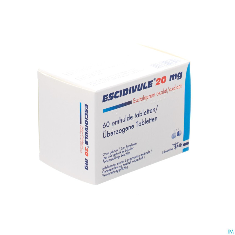 Escidivule 20 mg comp enrob 60