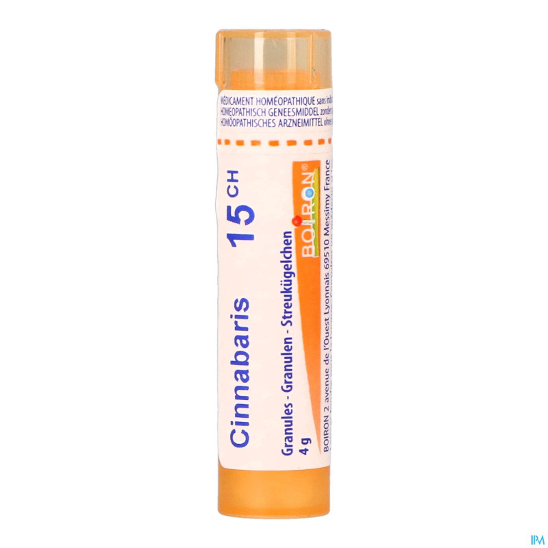 Cinnabaris    15ch gr 4g boiron