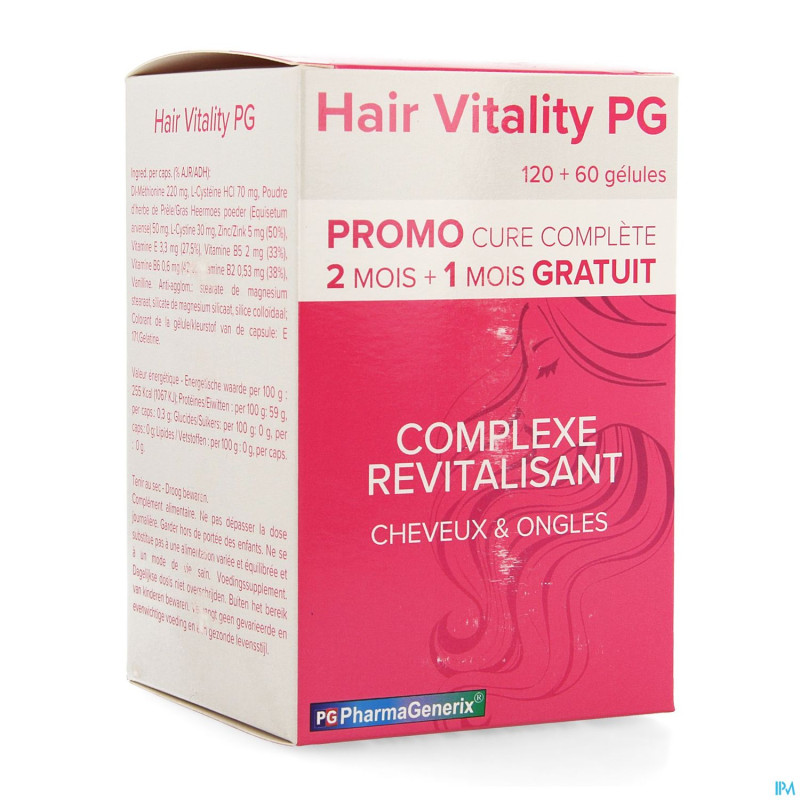 Hair vitality pg pharmagenerix caps    3x60 promo