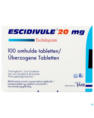 Escidivule 20 mg comp enrob 100