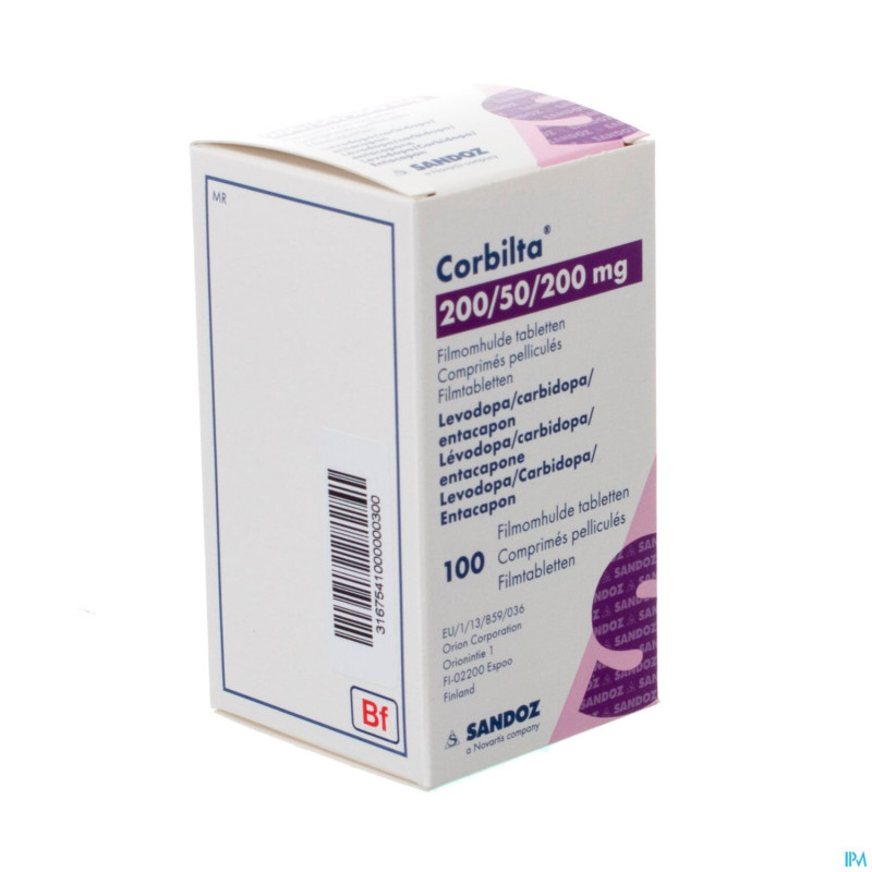 Corbilta 200mg/50,0mg/200mg comp pell 100