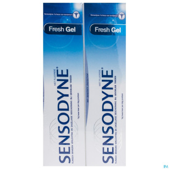 Sensodyne fresh gel dentifrice dinner duo   2x75ml