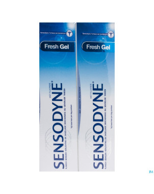 Sensodyne fresh gel dentifrice dinner duo   2x75ml