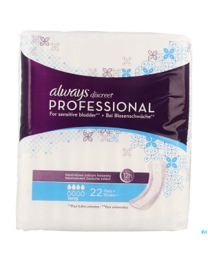 Always discreet professional pad long 22 ct