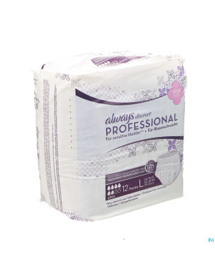 Always discreet professional pants maxi l 12 ct