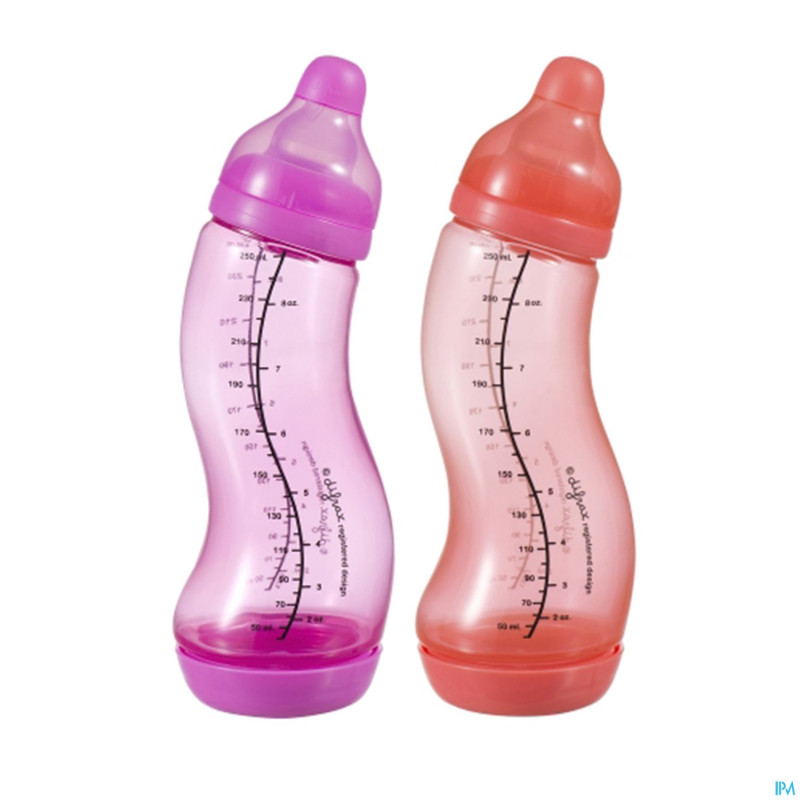 Difrax biberon-s natural girl double pack  2x250ml
